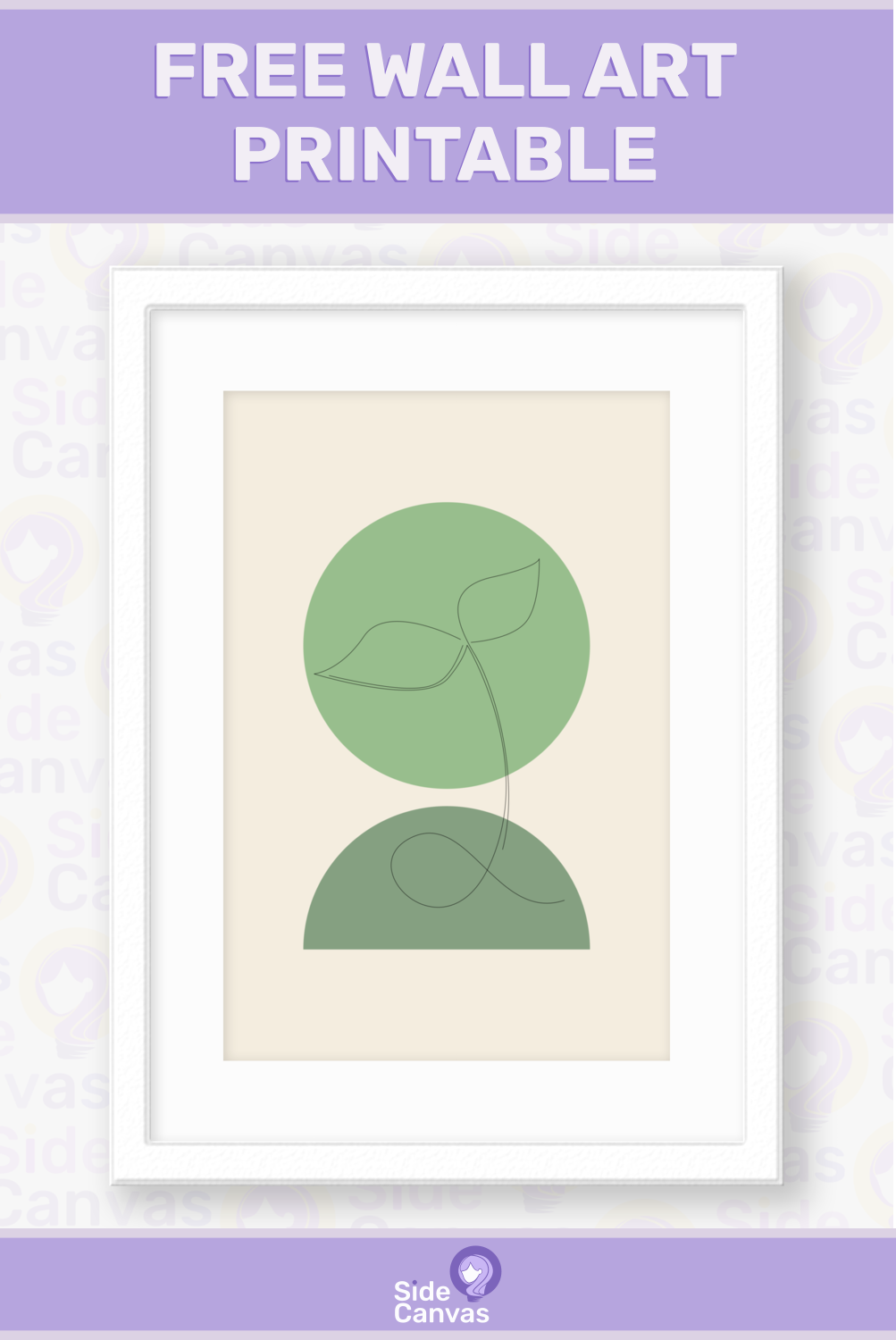 Free Wall Art Printable: Minimalist Botanical Sprout - Share Me!