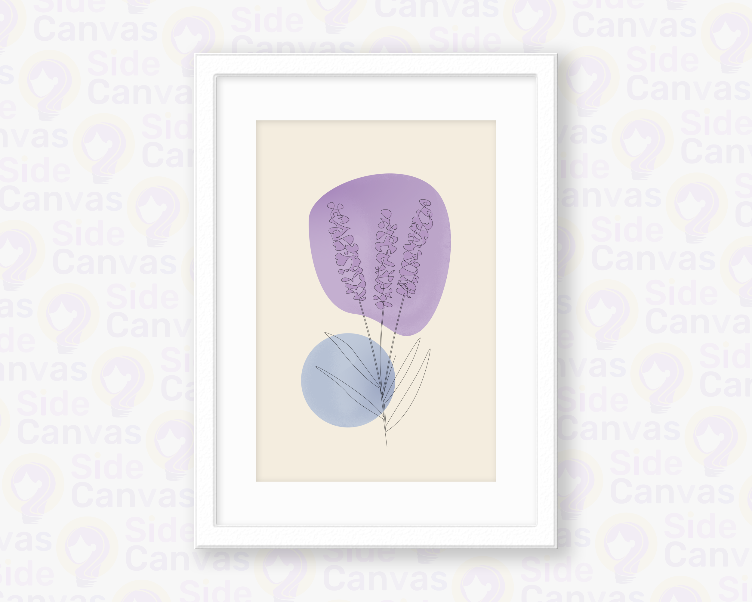 Abstract Botanical Lavender